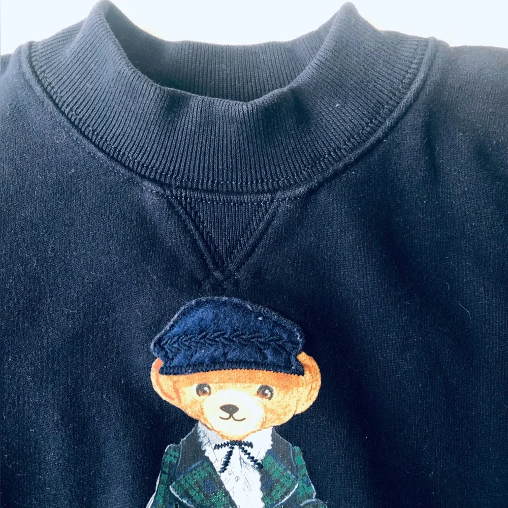 Polo by Ralph Lauren Navy Crewneck with Iconic Polo Bear - Picture 5 of 5